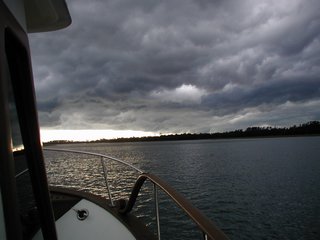 Storm clouds on North Edisto River, SC