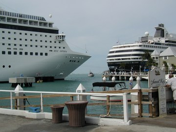 Cruise ships at Mallory Square